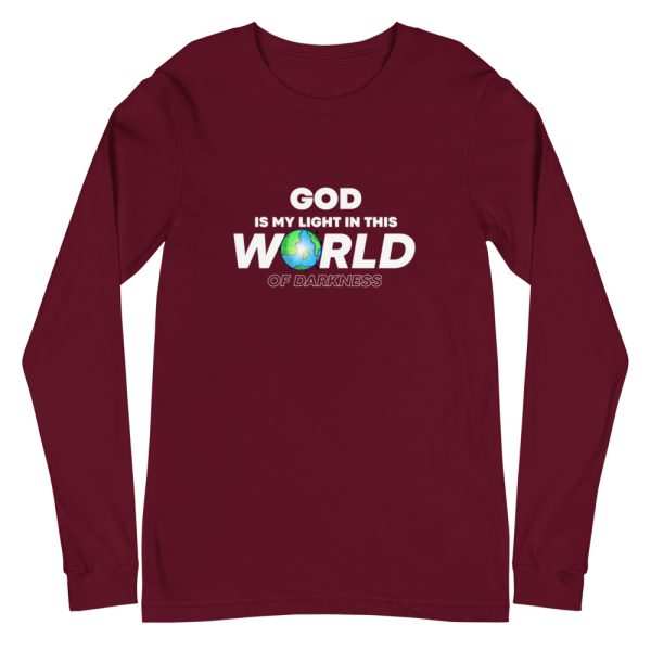 God Is My Light In This World Of Darkness Unisex Long Sleeve Tee 4